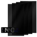 4 Pcs 6x3 Inch LED Light Blocking Stickers Static Clings Dimmer Sheets Light Blocking Sticker for Electronics Square Light Dimming LED Filters Light Sticker Blackout Light Covers for Electronics