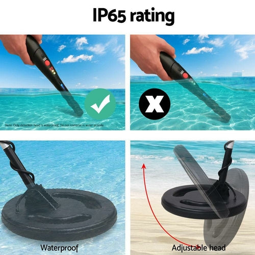 Metal Detector 220MM Deep Sensitive Waterproof Pinpointer Treasure