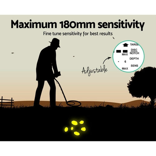 Metal Detector 180MM Deep Sensitive Waterproof Treasure Hunter Gold