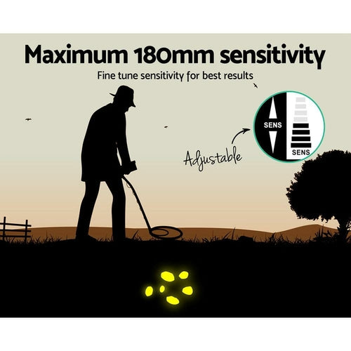 Metal Detector 180MM Deep Sensitive Waterproof Treasure Hunter Gold