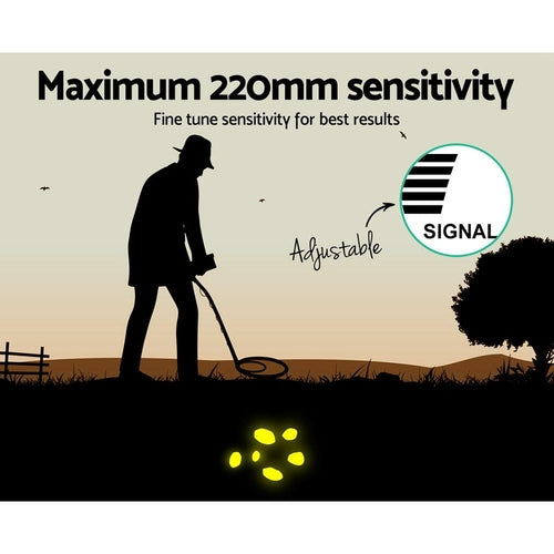 Metal Detector 220MM Deep Sensitive Waterproof Treasure Hunter Gold